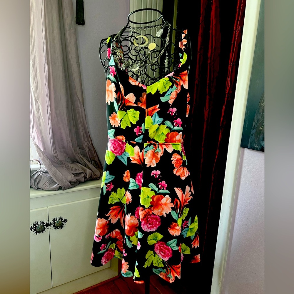 Lovesick Torrid Floral Keyhole Dress